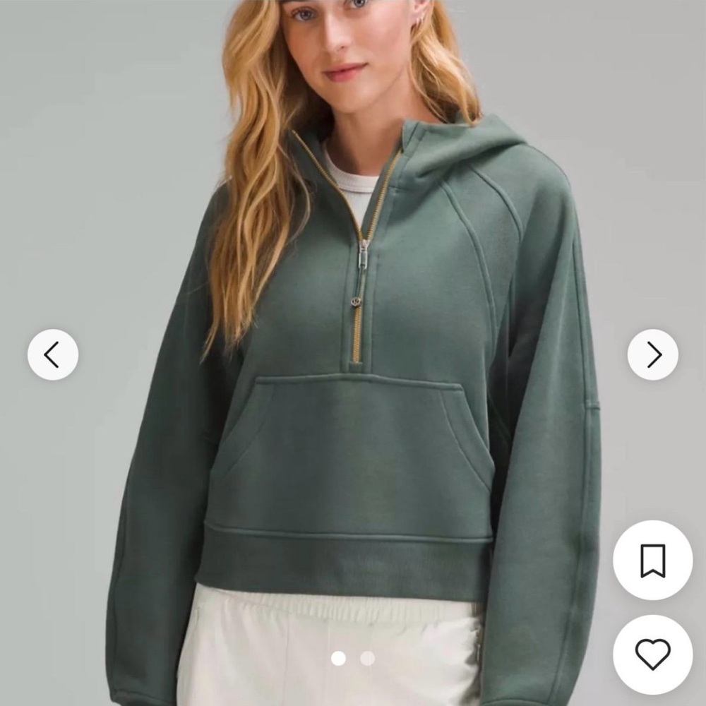 Lululemon cropped green scuba